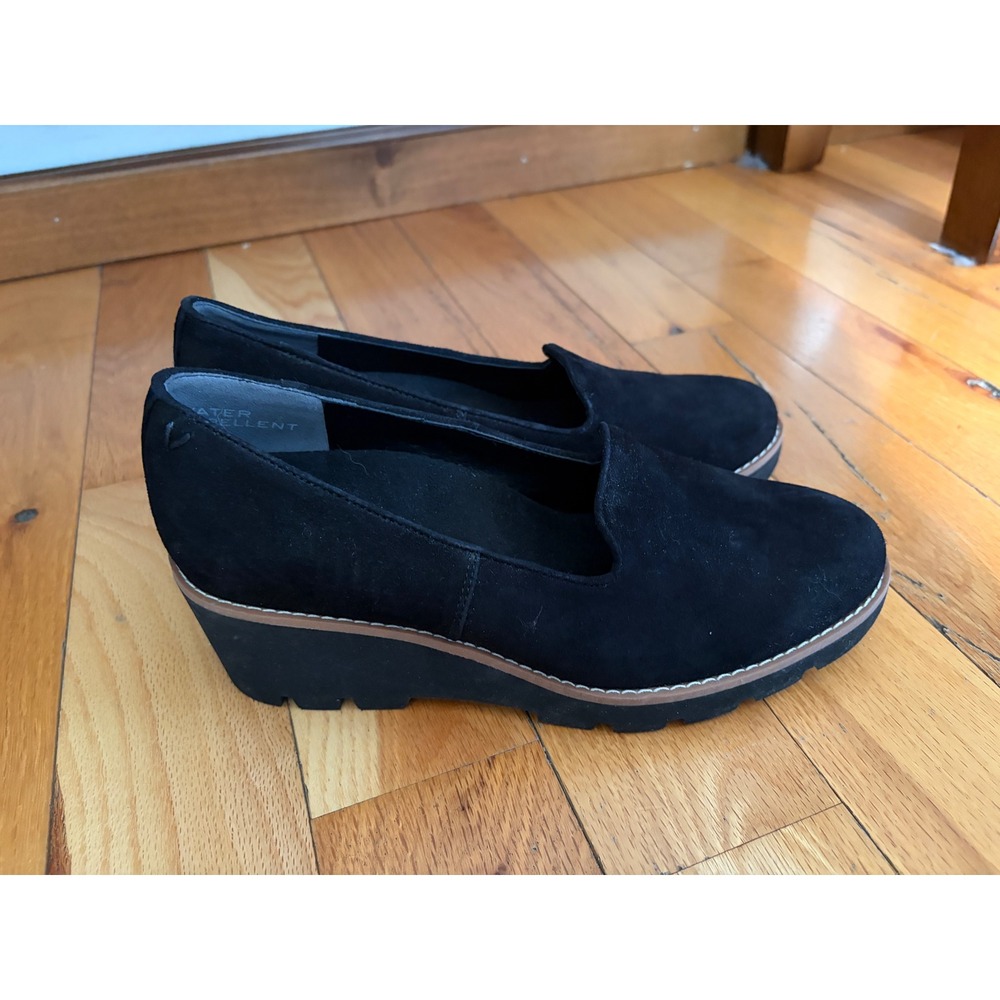Vionic Women's Willa Wedge Loafers Black Size 8.5